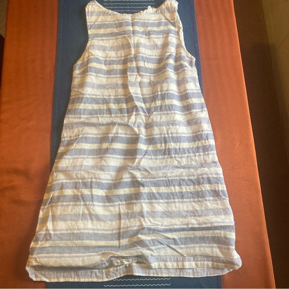Beachlunchlounge Blue and White Striped Dress